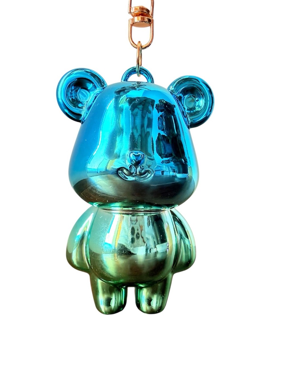 🔥NWT Japan Iridescent Blue-Green Bear keychain!!